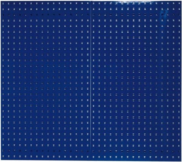 Triton - 24" Wide x 42-1/2" High Industrial Steel Tool Peg Board System - 2 Panels, Steel, Blue - Caliber Tooling