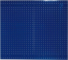 Triton - 24" Wide x 42-1/2" High Industrial Steel Tool Peg Board System - 2 Panels, Steel, Blue - Caliber Tooling