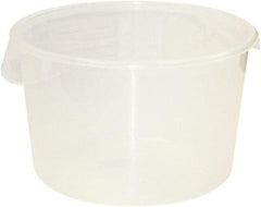 Rubbermaid - Round, Clear Polypropylene Food Storage Container - 8.1" High x 13.1" Wide - Caliber Tooling