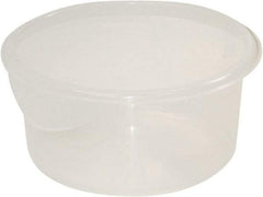 Rubbermaid - Round, Clear Polypropylene Food Storage Container - 4" High x 8-1/2" Wide - Caliber Tooling