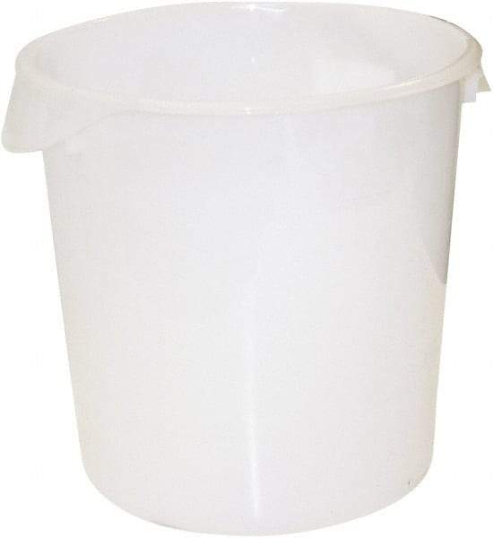 Rubbermaid - Round, White Polyethylene Food Storage Container - 14" High x 13.1" Wide - Caliber Tooling