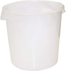 Rubbermaid - Round, White Polyethylene Food Storage Container - 11.9" High x 13.1" Wide - Caliber Tooling