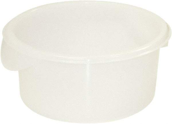 Rubbermaid - Round, White Polyethylene Food Storage Container - 10.6" High x 10" Wide - Caliber Tooling