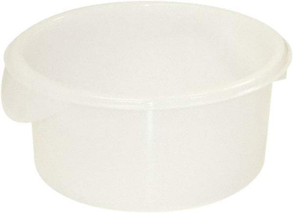 Rubbermaid - Round, White Polypropylene & Polyethylene Food Storage Container - 7.8" High x 8-1/2" Wide - Caliber Tooling