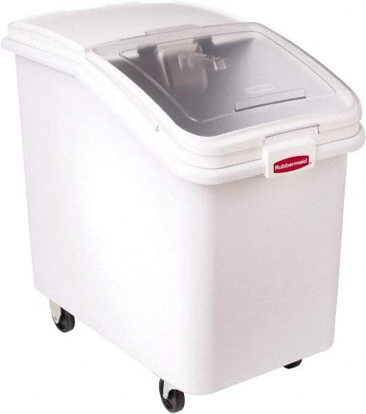 Rubbermaid - Rectangular, White Polypropylene Food Bin - 28" High x 18" Wide x 29.8" Long - Caliber Tooling