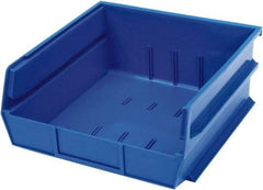 Triton - 10-7/8" Deep, Blue Polypropylene Hopper Stacking Bin - 5" High x 11" Wide x 10-7/8" Long - Caliber Tooling