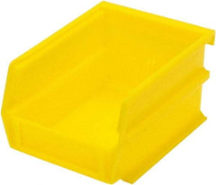 Triton - 5-3/8" Deep, Yellow Polypropylene Hopper Stacking Bin - 3" High x 4-1/8" Wide x 5-3/8" Long - Caliber Tooling