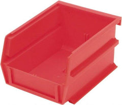 Triton - 5-3/8" Deep, Red Polypropylene Hopper Stacking Bin - 3" High x 4-1/8" Wide x 5-3/8" Long - Caliber Tooling