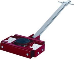 GKS - 44,000 Lb Capacity Steel Machine Dolly - 28.7" Long x 29.4" Wide x 7.1" High, 5-1/2" Wheels - Caliber Tooling