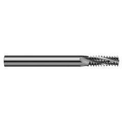 ‎0.6200″ Cutter Diameter × 1.1250″ (1-1/8″) Length of Cut Carbide Multi-Form 1″, 2″-11.5 NPT Thread Milling Cutter, 4 Flutes - Exact Industrial Supply