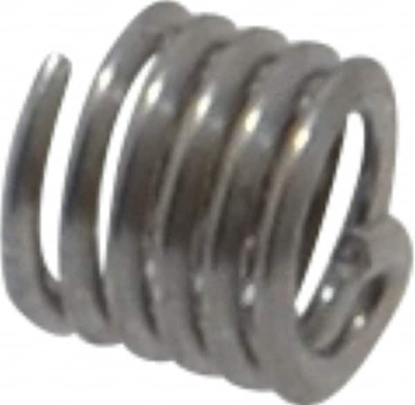 Heli-Coil - M2.2x0.45 Metric Coarse, 3.3mm OAL, Free Running Helical Insert - 5-3/8 Free Coils, Tanged, 304 Stainless Steel, Bright Finish, 1-1/2D Insert Length - Exact Industrial Supply