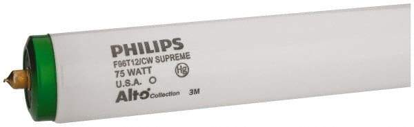 Philips - 75 Watt Fluorescent Tubular Single Pin Lamp - 4,100°K Color Temp, 5,000 Lumens, T12, 12,000 hr Avg Life - Caliber Tooling