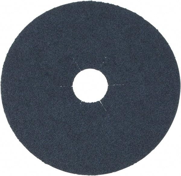 DeWALT - 4-1/2" Diam 7/8" Hole 80 Grit Fiber Disc - Medium Grade, Zirconia Alumina, 13,300 Max RPM - Caliber Tooling