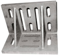 Suburban Tool - 16" Wide x 9" Deep x 12" High Cast Iron Machined Angle Plate - Slotted Plate, Through-Slots on Surface, Double Web, 1-1/8" Thick, Single Plate - Caliber Tooling