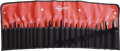 Mayhew - 24 Piece Punch & Chisel Set - 1/4 to 3/4" Chisel, 3/32 to 1/2" Punch, Hex Shank - Caliber Tooling