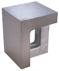 Interstate - 1 Hole, 12" High x 8" Wide x 10" Deep, Right Angle Iron - Semi-Steel, Precision Ground, Parallel & Square to within 0.0018" per 6" - Caliber Tooling