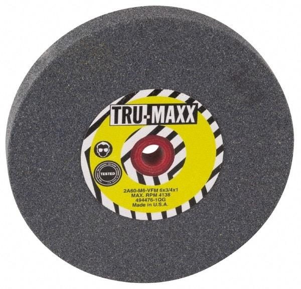 Tru-Maxx - 36 Grit Aluminum Oxide Bench & Pedestal Grinding Wheel - 12" Diam x 1-1/2" Hole x 2" Thick, 2705 Max RPM, P Hardness, Very Coarse Grade , Vitrified Bond - Caliber Tooling