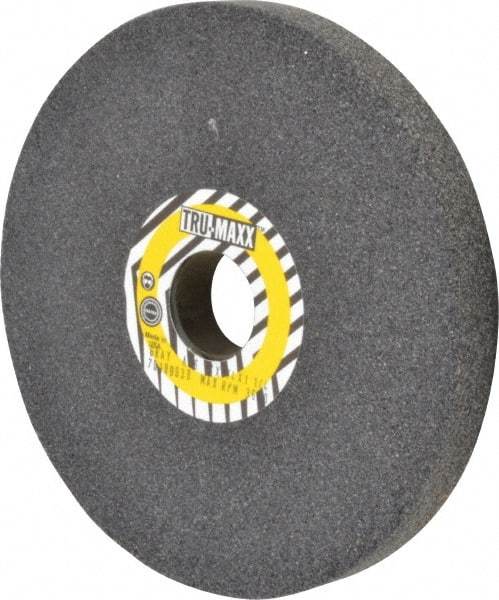 Tru-Maxx - 46 Grit Aluminum Oxide Bench & Pedestal Grinding Wheel - 7" Diam x 1" Hole x 3/4" Thick, 3600 Max RPM, O Hardness, Coarse Grade , Vitrified Bond - Caliber Tooling