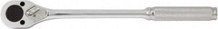 Paramount - 3/8" Drive Pear Head Standard Ratchet - Chrome Finish, 11" OAL, 24 Gear Teeth, Standard Head - Caliber Tooling