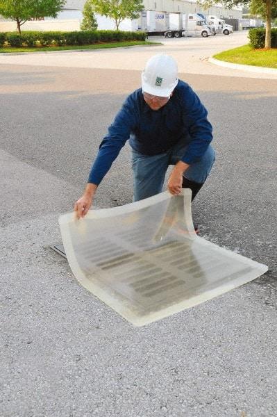 UltraTech - 2' Long x 2' Wide, Polyurethane Drain Seal - Clear, Use to Seal off Spills From the Environment - Caliber Tooling