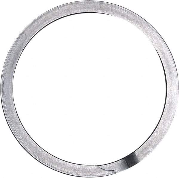 Rotor Clip - 2.602" Groove Diam, 2-3/4" Shaft Diam, Oil Stainless Steel, Spiral External Retaining Rings - 0.103" Groove Width, 0.074" Groove Depth, 0.093" Ring Thickness, Grade 302 - Caliber Tooling