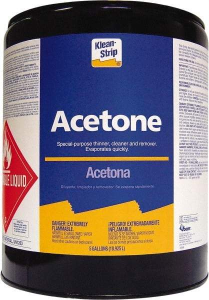 Klean-Strip - 5 Gal Acetone - Comes in Metal Can - Caliber Tooling