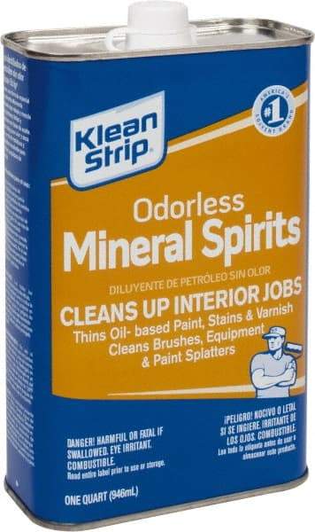 Klean-Strip - 1 Qt Mineral Spirits - 815 gL VOC Content, Comes in Metal Can - Caliber Tooling