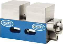 Kurt - 2-1/2" Jaw Width, 4-9/16" High x 5" Long x 2-1/2" Wide Vise - For Use with 5 Axis Workholding Systems - Caliber Tooling