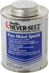 Bostik - 1 Lb Can Extreme Pressure, High Temperature Anti-Seize Lubricant - Nickel, -297 to 2,400°F, Silver Colored, Water Resistant - Caliber Tooling