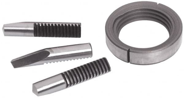 Accupro - Drill Chuck Jaw and Nut Unit - For Use with 3/8 Ball Bearing Drill Chucks - Exact Industrial Supply