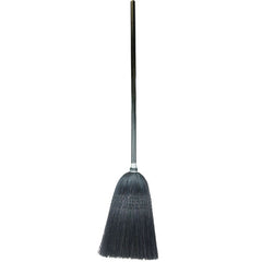 Light Industrial Upright Broom, 100 Percent Black Corn Fill, 56″ Overall Length - Caliber Tooling