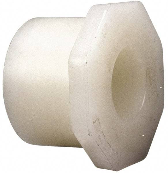 NIBCO - 2 x 1-1/2" PVDF Plastic Pipe Flush Socket Reducer Bushing - Schedule 80, SPIG x S End Connections - Caliber Tooling