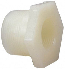 NIBCO - 2 x 1" PVDF Plastic Pipe Flush Threaded Reducer Bushing - Schedule 80, MIPT x FIPT End Connections - Caliber Tooling