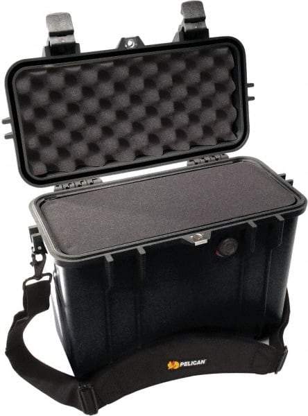 Pelican Products, Inc. - 8-23/32" Wide x 13-5/32" High, Top Loader Case - Black, Polypropylene - Caliber Tooling