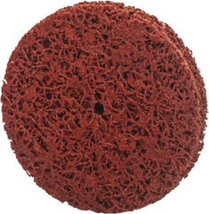 Norton - 3" Extra Coarse Grade Aluminum Oxide/Ceramic Deburring Disc - 1/2" Center Hole, Arbor Connection, Orange, 12,000 Max RPM - Caliber Tooling