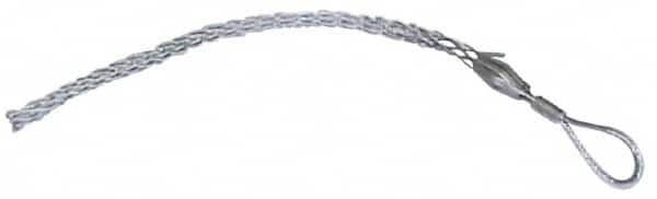 Woodhead Electrical - Offset Eye, Split Lace, Steel Wire Pulling Grip - 16" Mesh, 1 to 1.24" Cable Diam - Caliber Tooling