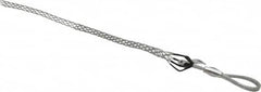 Woodhead Electrical - Flexible Eye, Closed Mesh, Steel Wire Pulling Grip - 14" Mesh, 1/2 to 0.74" Cable Diam - Caliber Tooling