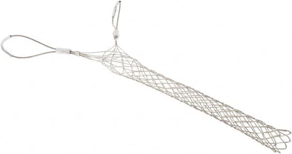 Woodhead Electrical - Double Eye, Closed Mesh, Bronze Wire Pulling Grip - 20" Mesh, 1-3/4 to 1.99" Cable Diam - Caliber Tooling