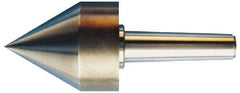 Riten - MT5 Taper Shank, Live Center - 5-1/2" Point Diam, 5-15/16" Point Len, 4,500 Lb Max Workpc, 6-5/16" OAL, Pipe Nose Point - Caliber Tooling