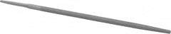 Value Collection - 10" Long, Smooth Cut, Round American-Pattern File - Double Cut, Tang - Caliber Tooling