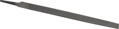 Value Collection - 12" Long, Second Cut, Half Round American-Pattern File - Double Cut, 0.3438" Overall Thickness, Tang - Caliber Tooling