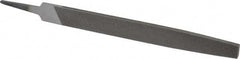 Value Collection - 8" Long, Second Cut, Flat American-Pattern File - Double Cut, 7/32" Overall Thickness, Tang - Caliber Tooling