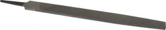 Value Collection - 12" Long, Second Cut, Flat American-Pattern File - Double Cut, 9/32" Overall Thickness, Tang - Caliber Tooling