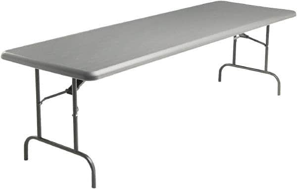 ICEBERG - 30" Long x 96" Wide x 29" High, Folding Table - Charcoal - Caliber Tooling