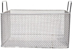 Marlin Steel Wire Products - 12" Deep, Rectangular Stainless Steel Mesh Basket - 1/4" Perforation, 18" Wide x 9" High - Caliber Tooling