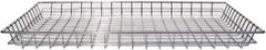 Marlin Steel Wire Products - 18" Deep, Rectangular Steel Wire Basket - 1-3/8" Perforation, 26" Wide x 2" High - Caliber Tooling