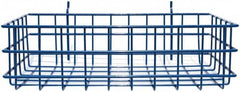 Marlin Steel Wire Products - 8" Deep, Rectangular Steel Peg Board/Slatwall Basket - 1-3/8" Perforation, 14" Wide x 4" High - Caliber Tooling