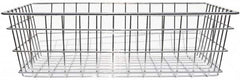 Marlin Steel Wire Products - 18" Deep, Rectangular Steel Wire Basket - 1-3/8" Perforation, 24" Wide x 8" High - Caliber Tooling