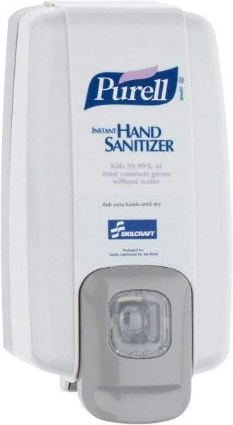 Ability One - 1000 mL Liquid Hand Sanitizer Dispenser - Plastic, Hanging, Gray - Caliber Tooling