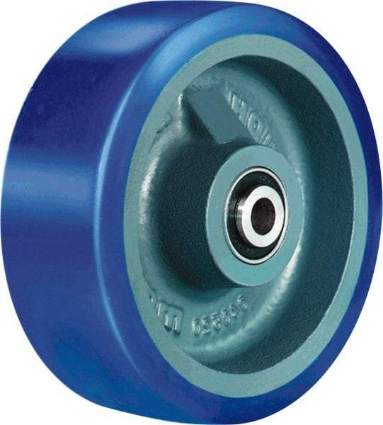 Hamilton - 6 Inch Diameter x 2 Inch Wide, Polyurethane on Cast Iron Caster Wheel - 960 Lb. Capacity, 2-1/4 Inch Hub Length, 3/4 Inch Axle Diameter, Tapered Roller Bearing - Caliber Tooling